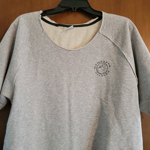 Gymshark Legacy Rag Top Mens Large L Gray Short Sleeve Crew Neck Weightlifting - Picture 3 of 11